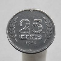 Нидерланды 25 центов 1941  ( Немецкая оккупация )