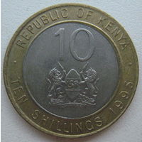 Кения 10 шиллингов 1995 г.