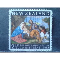 Новая Зеландия 1963 Рождество, живопись