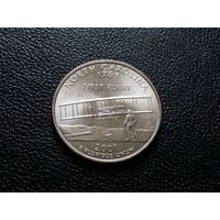 США 25 центов 2001 г. Северная Каролина D