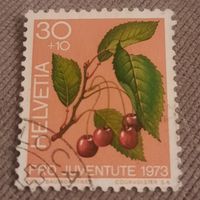 Швейцария 1973. Ягоды вишни