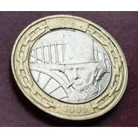 Великобритания 2 фунта, 2006 200 лет со дня рождения Изамбарда Кингдома Брюнеля - Королевский мост Альберта