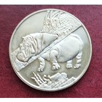 Сьерра-Леоне 1 доллар, 2005 Животные - Бегемот