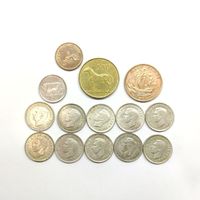 Лот из 14 монет. Австралия, Великобритания, Ирландия, Норвегия. Серебро. См описание и фото