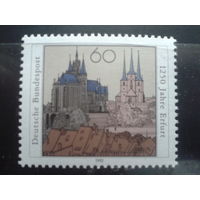 Германия 1992 1250 лет г. Эрфурт, кирха** Михель-1,4 евро