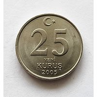 Турция 25 новых курушей, 2005