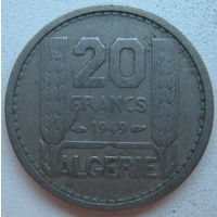 Алжир Французский 20 франков 1949 г.