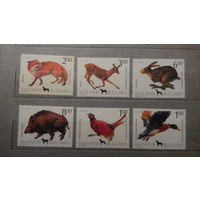 Фауна, звери, охота, птицы, лиса, заяц, кабан, утки,  и др. марки Болгария, 1993