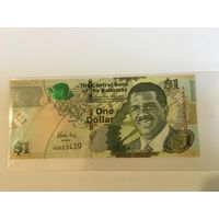 Багамы 1 доллар 2015 год пресс