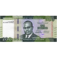 Либерия, 100 долларов, 2016 г., UNC