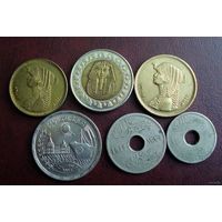 Египет. 6 монет 1917-2005 г.
