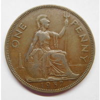 Великобритания 1 пенни 1937 г