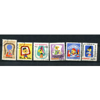 Румыния - 1960 - Международный фестиваль кукольных театров - [Mi. 1907-1912] - полная серия - 6 марок. Гашеные.  (Лот 188AM)