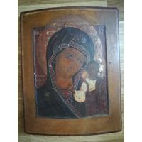 Икона Божией матери Казанская, 19 век, подписана мастером