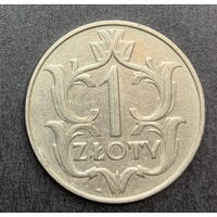 Польша, 1 злотый 1929г.