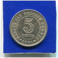 Малайя и Британское Борнео 5 центов 1961