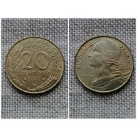 Франция 20 сантимов 2000