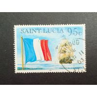 Сент- Люсия 1996-2004. Флаги и корабли