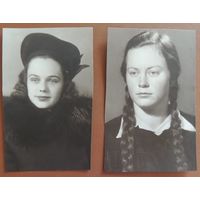 Фото "Красавицы", 1950-е гг., Беларусь, 2 шт.