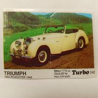 Turbo #242 (Турбо) Вкладыш жевачки Турба. Жвачки