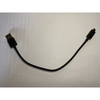Шнур (кабель) USB-microUSB, длина - 25 см