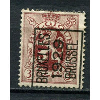 Бельгия - 1929/1930 - Герб 3С с предварительным гашением (b 1)  BRUXELLES 1929 BRUSSEL - [Mi.255V I] - 1 марка. MH.  (Лот 18BB)