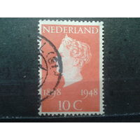 Нидерланды 1948 Королева Вильгельмина 50 лет у власти