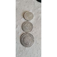 С 1 рубля две монеты арабские дирхемы