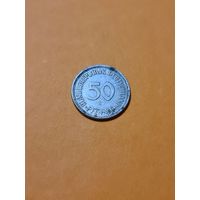 Монета 50 пфеннигов ФРГ 1950 (J).