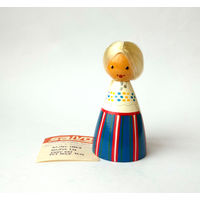 Кукла сувенир, девочка в народной одежде, ЭССР.