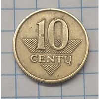 Литва 10 центов 1999 г. km106