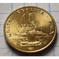 Джибути 10 франков, 2004     ( 2-8-6 )