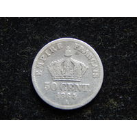 Франция 50 сантимов 1864г
