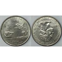 25 центов(квотер) США 2004г P, Флорида