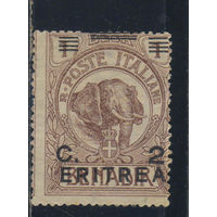 Италия Колонии Эритрея 1922 Слон Лев Надп на марках Бенадир (порт Могадишо)  #57*
