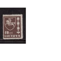 Литва-1937 (Мих.416)  **, Стандарт, Герб.