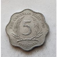 Восточные Карибы 5 центов, 1997