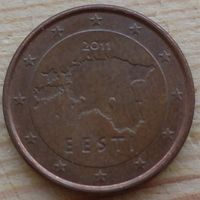 1 евроцент 2011 Эстония. Возможен обмен