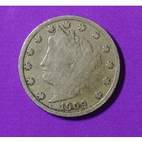 5 центов США 1909 г.