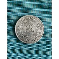 Марокко 20 франков 1933 г.
