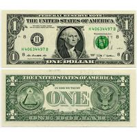 США. 1 доллар (образца 2009 года, H, Миссури, P530, UNC)