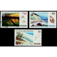 Национальные парки Польша 1976 год 3 марки