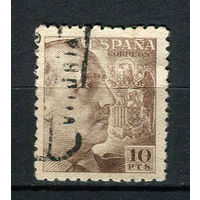 Испания (Испанское государство) - 1939/1953 - Генерал Франко 10Pts - [Mi.856А] - 1 марка. Гашеная.  (Лот 109AB)
