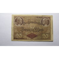 Германия Ro49b .20 марок 1914 г . ( 7 цифр в номере )