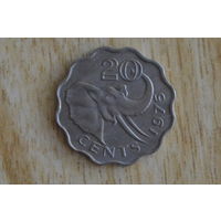 Свазиленд 20 центов 1975 (Король Собуза II)