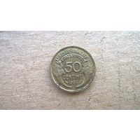 Франция 50 сантимов, 1933г. (D-20)