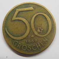 Австрия 50 грошей 1960 г
