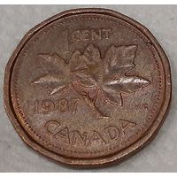 Канада 1 цент, 1987 (7-2-1)