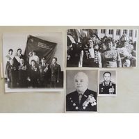 Фото "Они защищали Родину", ветераны, 1970-1980-е гг., 4 шт., Минск