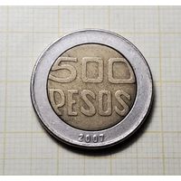 Колумбия 500 песо 2007